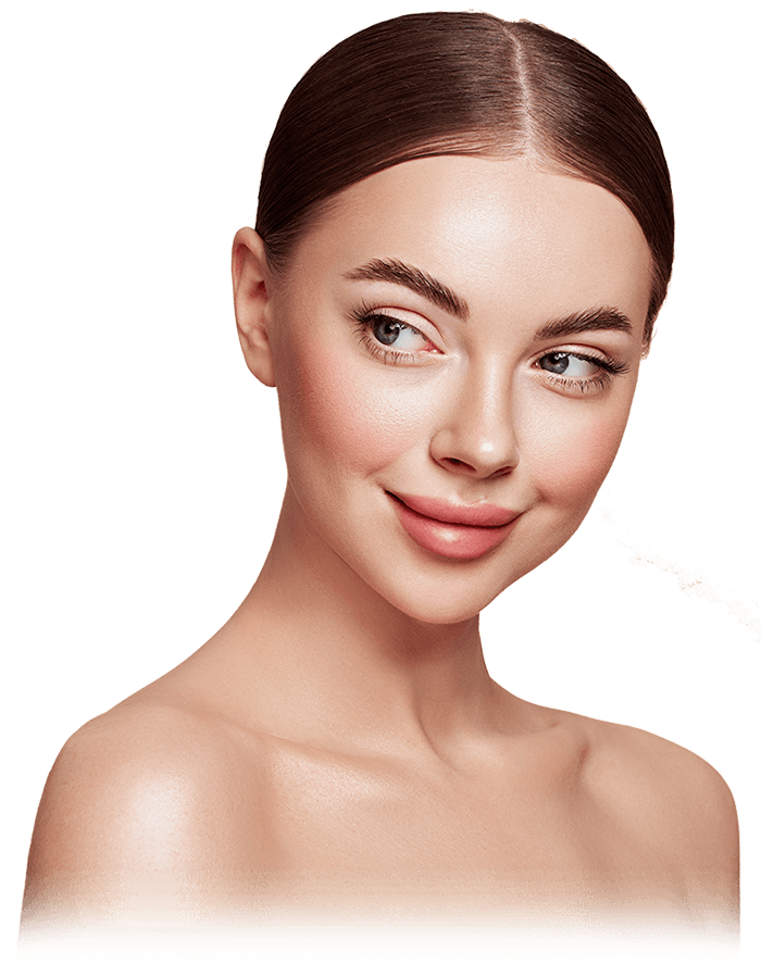 portrait beautiful young woman with clean fresh sk 7ACXDQG 1